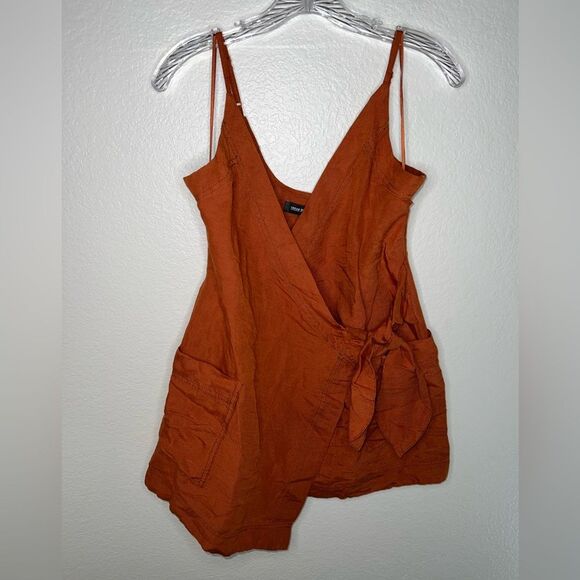 Urban Outfitters Wrap Me Up Linen Mini Dress - Picture 5 of 11